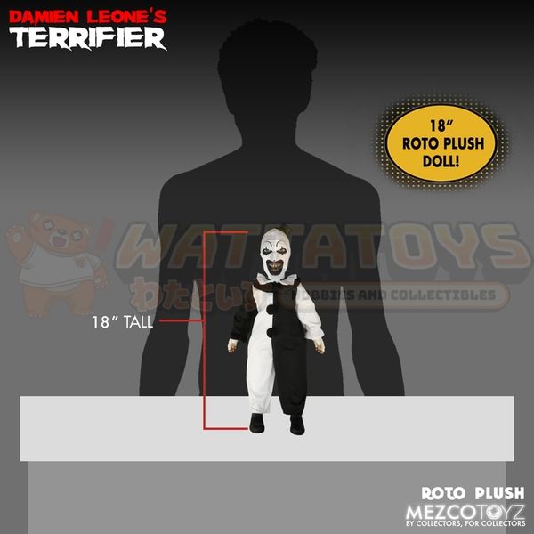 PREORDER - MEZCO TOYS - Terrifier - Art the Clown ROTO PLUSH