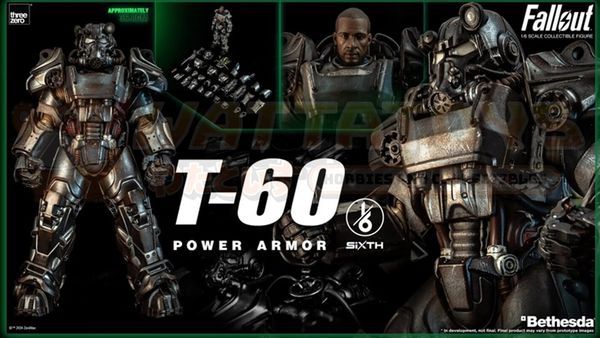 PREORDER - THREE ZERO - Fallout - 1/6 Scale - T-60 Power Armor