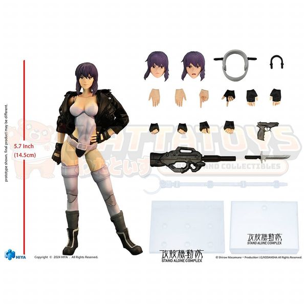 PREORDER - HIYA TOYS - GHOST IN THE SHELL - 1/12 Scale - Exquisite Super STAND ALONE COMPLEX Kusanagi Motoko