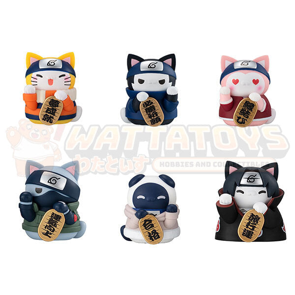 PREORDER - MEGAHOUSE - BOX OF 6 - MEGA CAT PROJECT NARUTO Nyaruto! Beckoning cat FORTUNE One more time !