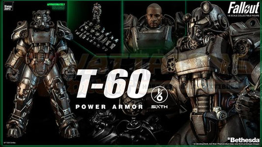 PREORDER - THREE ZERO - Fallout - 1/6 Scale -  T-60 Power Armor