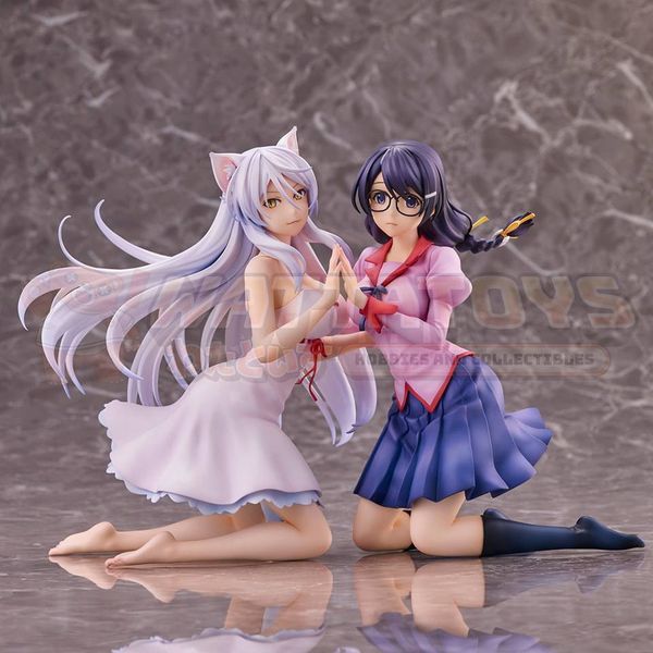 PREORDER - UNION CREATIVE - Nekomonogatari - Tsubasa Hanekawa 2pk Set Complete Figure