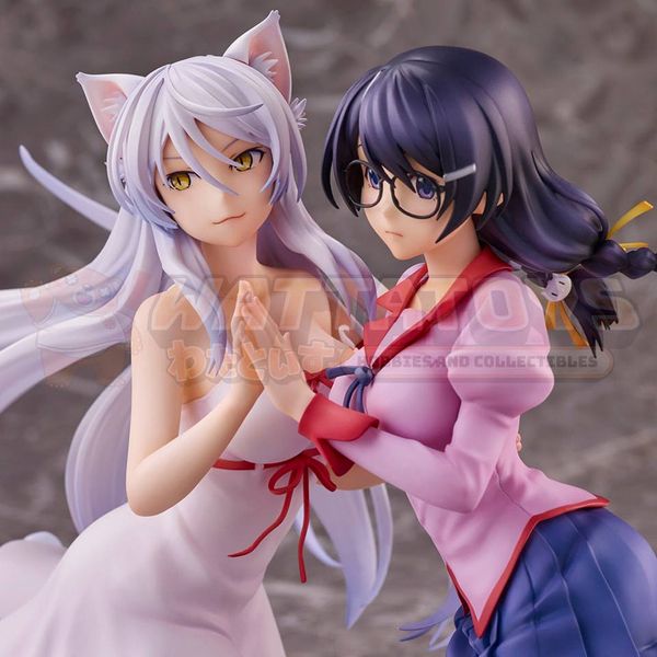 PREORDER - UNION CREATIVE - Nekomonogatari - Tsubasa Hanekawa 2pk Set Complete Figure