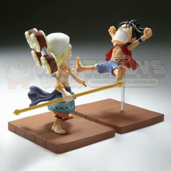 PREORDER - BANPRESTO - ONE PIECE - WORLD COLLECTABLE FIGURE LOG STORIES MONKEY D. LUFFY & ENEL