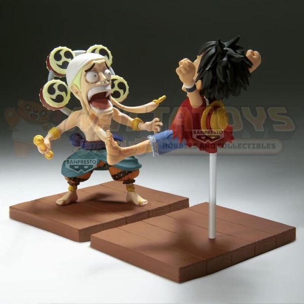 PREORDER - BANPRESTO - ONE PIECE - WORLD COLLECTABLE FIGURE LOG STORIES MONKEY D. LUFFY & ENEL