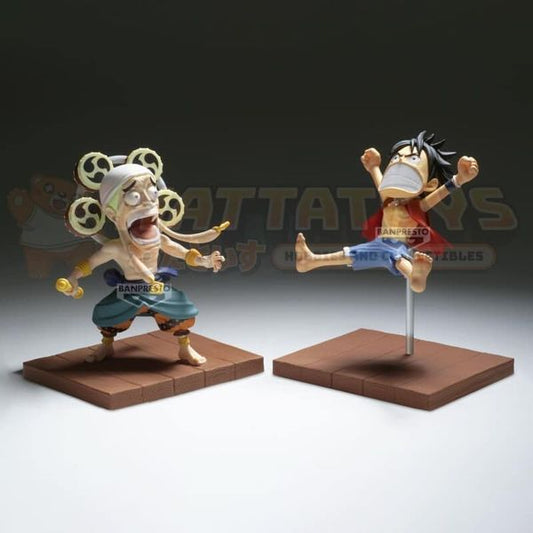 PREORDER - BANPRESTO - ONE PIECE - WORLD COLLECTABLE FIGURE LOG STORIES MONKEY D. LUFFY & ENEL