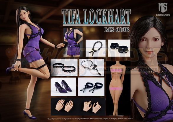 PREORDER - STAR MAN - FINAL FANTASY - 1/6 Scale - Tifa Lockhart Purple Tight Strap Dress Edition MS-010B