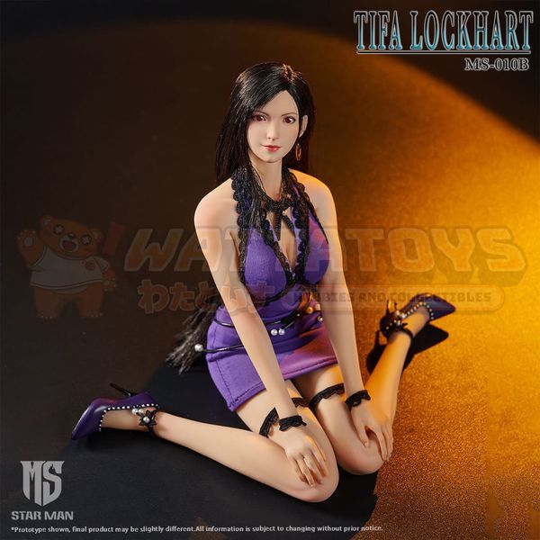 PREORDER - STAR MAN - FINAL FANTASY - 1/6 Scale - Tifa Lockhart Purple Tight Strap Dress Edition MS-010B