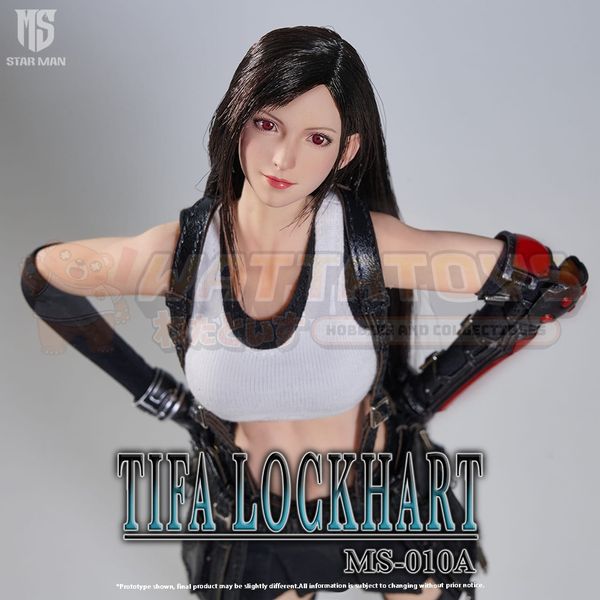 PREORDER - STAR MAN - FINAL FANTASY - 1/6 Scale - Tifa Lockhart white tank top and black short skirt version MS-010A