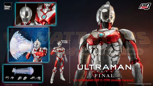 PREORDER - THREE ZERO -  ULTRAMAN FINAL Season - 1/6 Scale - FigZero ULTRAMAN SUIT C-TYPE (Anime Version)