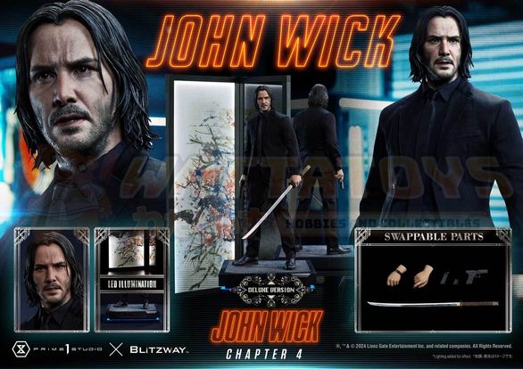 PREORDER - PRIME 1 STUDIOS - JOHN WICK - 1/4 Scale - Premium Masterline John Wick: Chapter 4 DELUXE VERSION