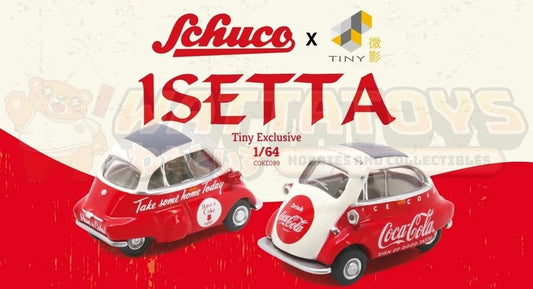 PREORDER - TINY - 1/64 Scale - Schuco Isetta Coca- Cola (Tiny Exclusive)