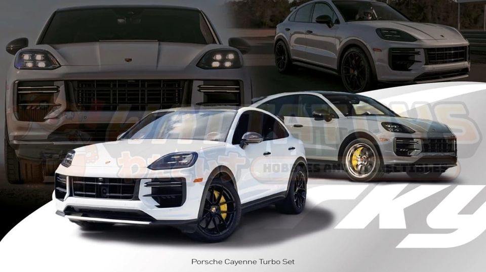 PREORDER - TINY - 1/64 Scale - Sparky Porsche Cayenne Turbo Set（Tiny Exclusive ）