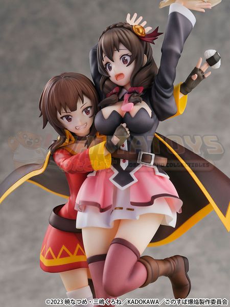 PREORDER - SHIBUYA SCRAMBLE FIGURE - Kono Subarashii Sekai ni Bakuen wo! - 1/7 Megumin & Yunyun Futari wa Otomodachi Ver.