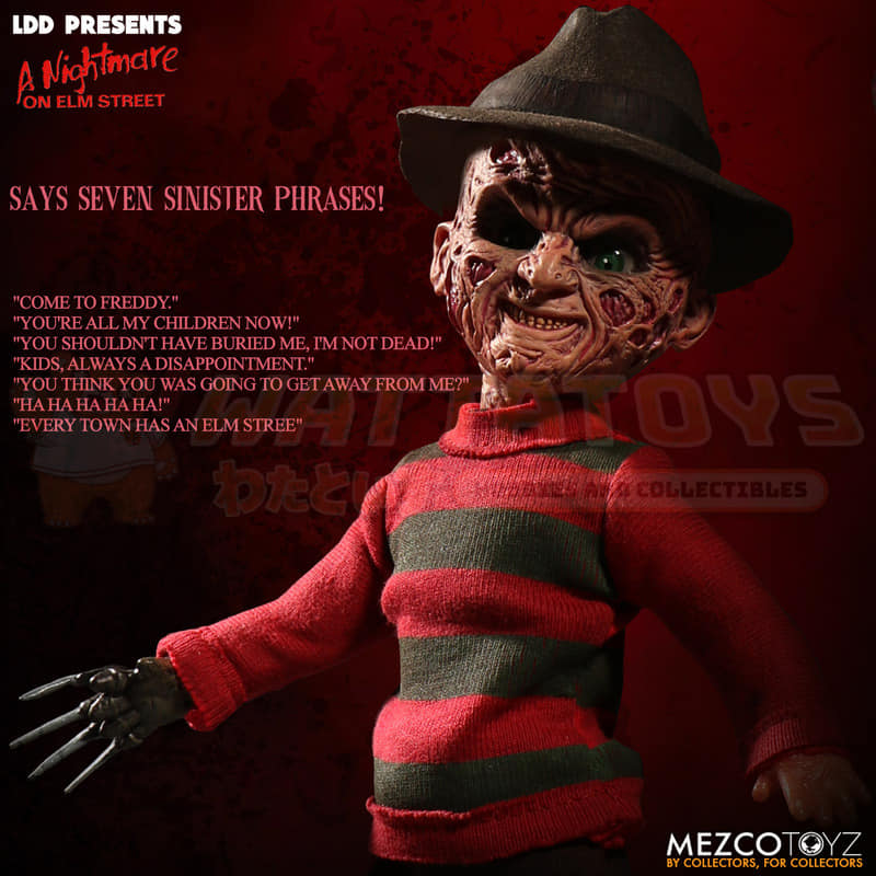 PREORDER - MEZCO - A Nightmare On Elm Street  - LDD Presents: Freddy Krueger with sound