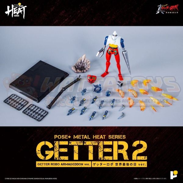 PREORDER - POSE+ - GETTER ROBO - Metal Heat Series Shin Getter Robot Armageddon Getter 2