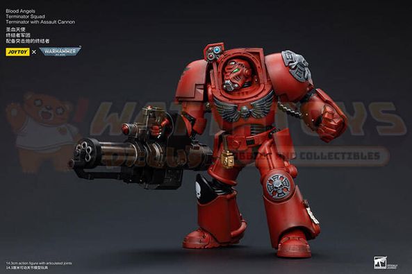 PREORDER - JOYTOY - WARHAMMER 40K - 1/18 Scale - Blood Angels Terminator Squad Terminator with Assault Cannon