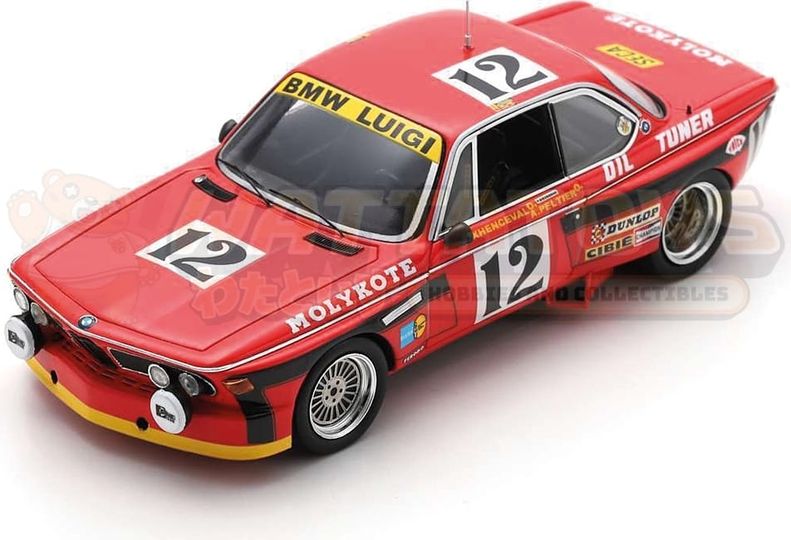 PREORDER - TINY - 1/18 Scale - BMW 3.0CSi No.12 Winner 24H Spa 1974