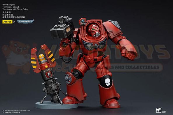 PREORDER - JOYTOY - WARHAMMER 40K - 1/18 Scale - Blood Angels Terminator Squad Terminator with Storm Bolter