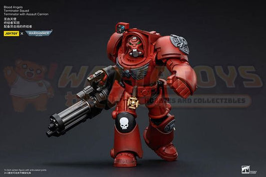 PREORDER - JOYTOY - WARHAMMER 40K - 1/18 Scale - Blood Angels Terminator Squad Terminator with Assault Cannon