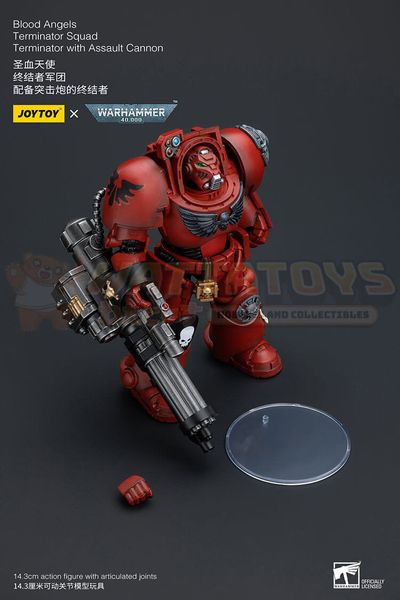 PREORDER - JOYTOY - WARHAMMER 40K - 1/18 Scale - Blood Angels Terminator Squad Terminator with Assault Cannon