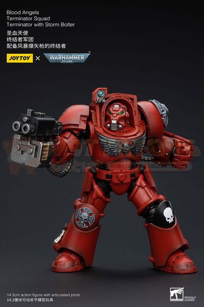 PREORDER - JOYTOY - WARHAMMER 40K - 1/18 Scale - Blood Angels Terminator Squad Terminator with Storm Bolter