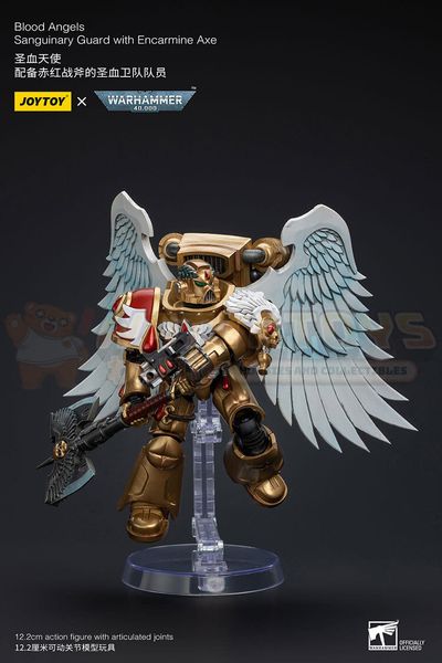 PREORDER - JOYTOY - WARHAMMER 40K - 1/18 Scale - Blood Angels Sanguinary Guard with Encarmine Axe