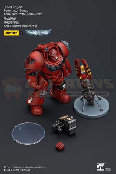 PREORDER - JOYTOY - WARHAMMER 40K - 1/18 Scale - Blood Angels Terminator Squad Terminator with Storm Bolter