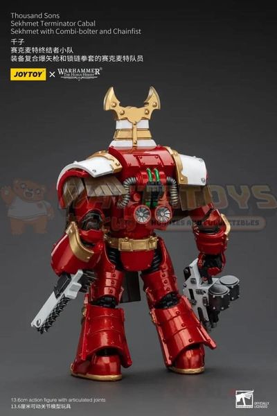 PREORDER - JOYTOY - WARHAMMER 40K - 1/18 Scale - Thousand Sons Sekhmet Terminator Cabal Sekhmet With Combi-Bolter And Chainfist