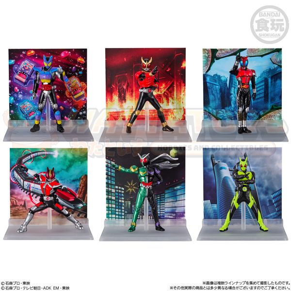 PREORDER - BANDAI - BOX OF 8 - MICRO STATUE COLLECTION KAMEN RIDER