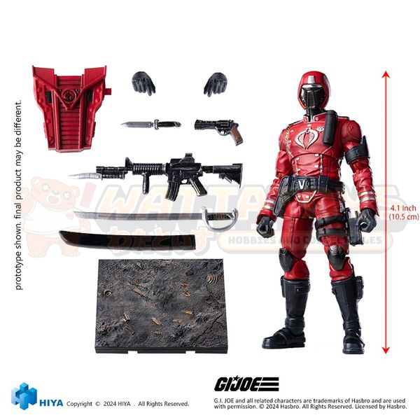 PREORDER - HIYA Toys - 1/18 G.I.Joe Special Forces Crimson Guard