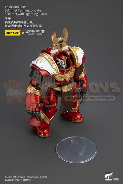 PREORDER - JOYTOY - WARHAMMER 40K - 1/18 Scale - Thousand Sons Sekhmet Terminator Cabal Sekhmet With Lightning Claws