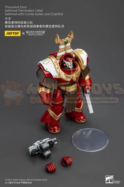 PREORDER - JOYTOY - WARHAMMER 40K - 1/18 Scale - Thousand Sons Sekhmet Terminator Cabal Sekhmet With Combi-Bolter And Chainfist