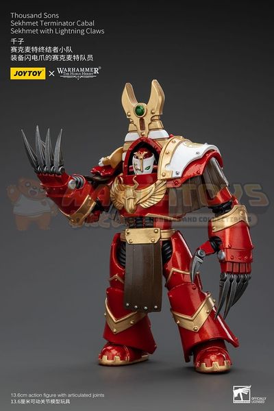 PREORDER - JOYTOY - WARHAMMER 40K - 1/18 Scale - Thousand Sons Sekhmet Terminator Cabal Sekhmet With Lightning Claws