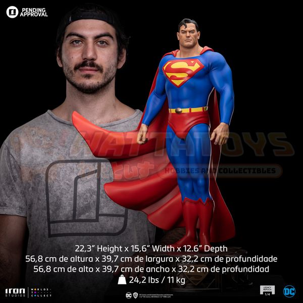 PREORDER - Iron Studios - Superman DC Trinity Legacy Replica 1/4