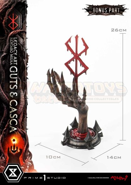 PREORDER - PRIME 1 STUDIOS - Legacy Art "Kentaro Miura" Berserk Guts & Casca Bonus Version