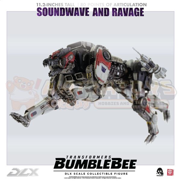 PREORDER - ThreeZero - Transformers: Bumblebee - DLX Soundwave and Ravage