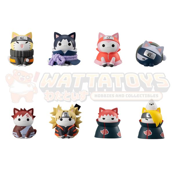 PREORDER - MegaHouse - NARUTO Shippuden - BOX OF 8 - MEGA CAT PROJECT  Nyaruto! Ver. Battle with Akatsuki （Repeat）