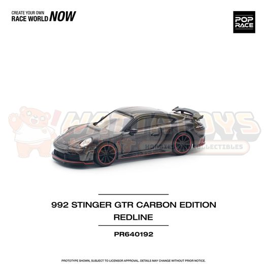 PREORDER - Tiny - POPRACE 1/64 992 STINGER GTR CARBON EDITION - REDLINE