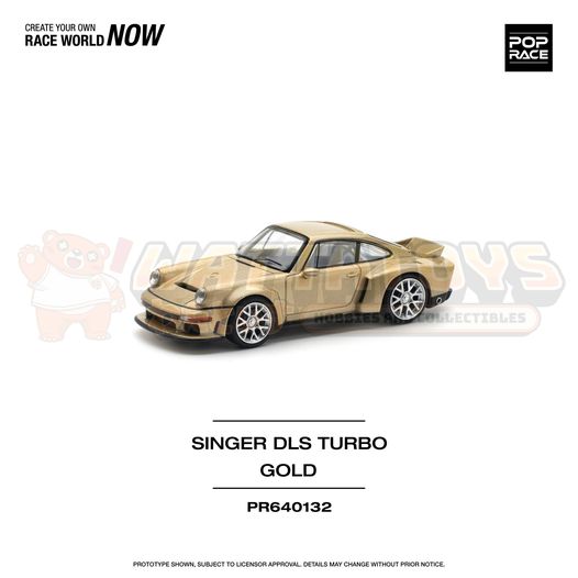 PREORDER - Tiny - POPRACE 1/64 SINGER DLS TURBO (ROAD) - GOLD