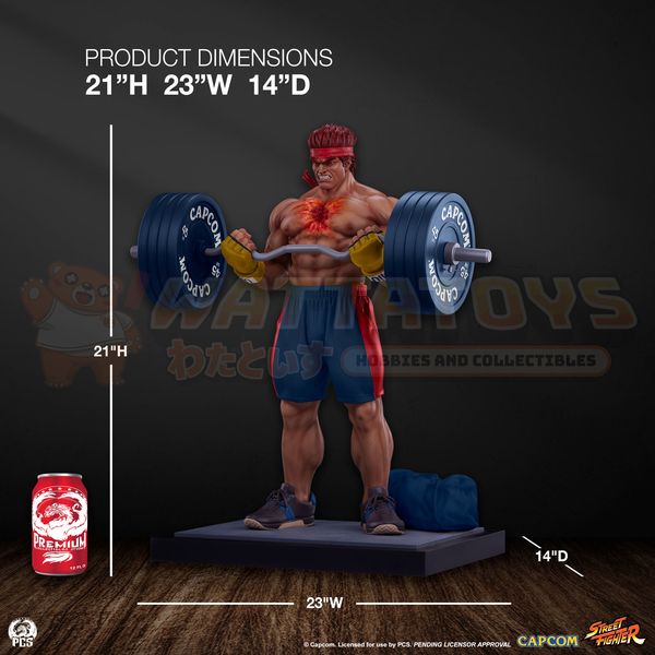 PREORDER - Premium Collectibles Studio -STREET FIGHTER - EVIL RYU: POWERLIFTING 1:4 PREMIER SERIES STATUE