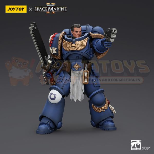 PRE-ORDER - JoyToy - Warhammer 40k Space Marine 2 - Uitramarines Lieutenant Titus