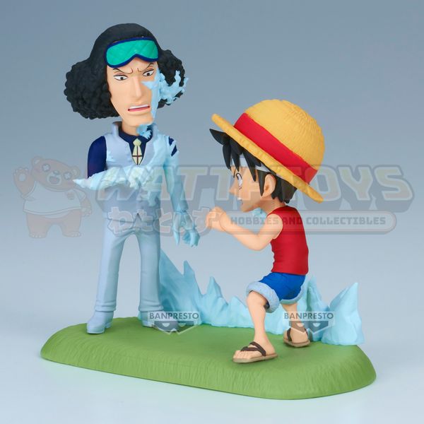 PRE-ORDER - BANPRESTO - ONE PIECE - WORLD COLLECTABLE FIGURE LOG STORIES: MONKEY.D.LUFFY VS KUZAN