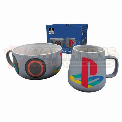 PRE-ORDER - ABYSSE STYLE - PLAYSTATION - Breakfast Set - Mug + Bowl - Classic Design