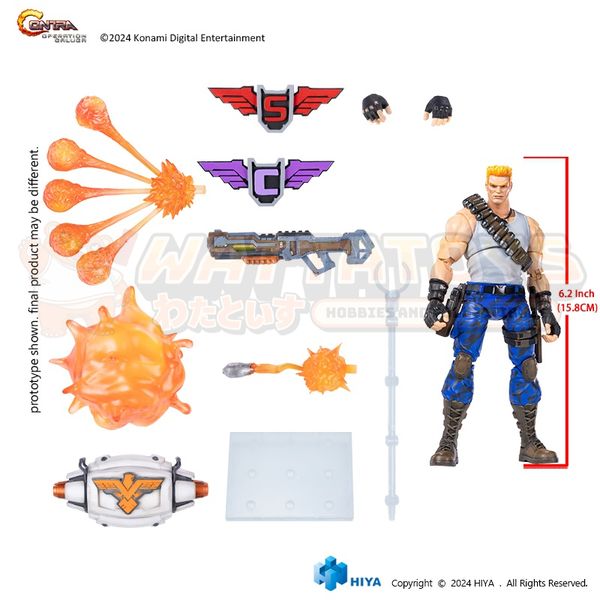 PRE-ORDER - Hiya Toys - Contra - 1/12 Bill Rizer