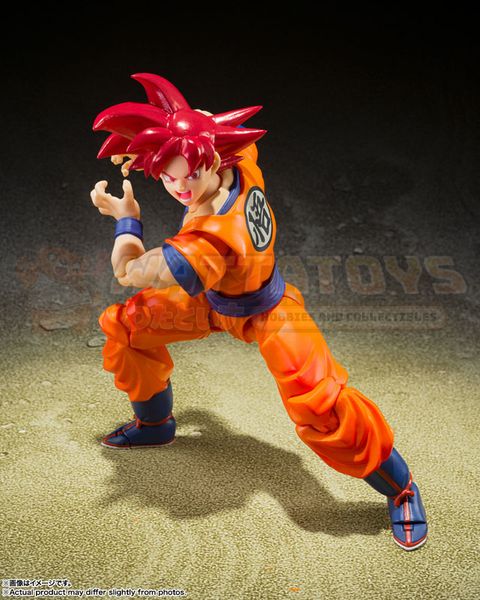 PRE-ORDER - Bandai Tamashii - Dragon Ball Super - S.H.Figuarts Super Saiyan God Son Goku -SAIYAN GOD INSTILLED WITH THE LIGHT OF RIGHTEOUS HEARTS-