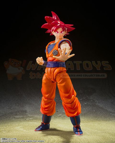 PRE-ORDER - Bandai Tamashii - Dragon Ball Super - S.H.Figuarts Super Saiyan God Son Goku -SAIYAN GOD INSTILLED WITH THE LIGHT OF RIGHTEOUS HEARTS-