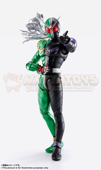 PRE-ORDER - Bandai Tamashii - Kamen Rider W - S.H.Figuarts (Shinkocchou Seihou) Kamen Rider Double Cyclone Joke (Futo Pi Ver.) (Reissue)