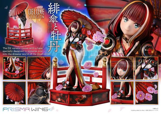 PRE-ORDER - Prime 1 Studios - fuzichoco original Illustration -  1/7 PRISMA WING Scarlet Umbrella and Peony Deluxe Version