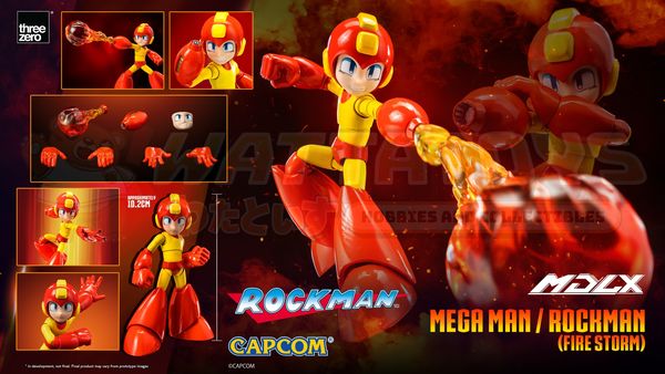 PRE-ORDER - ThreeZero - Mega Man / Rockman - MDLX Mega Man / Rockman (Fire Storm)